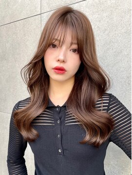 ロンド アンブル 四条烏丸(Lond ambre) オリーブベージュ/レイヤーカット/デザインカラー