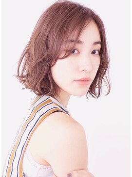 アイスバーグ ウェスト 清澄白河(eyesburg W/est) 愛されピンクブラウンエアリーボブゆるふわボブ