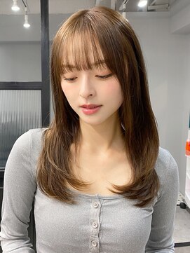 エトラ 渋谷店(etora) 前髪 ウェーブミディアム メルティーカラー 似合わせカット"