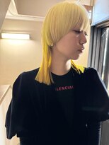 ソイ コンク 下北沢(soi conc)&nbsp;【yellow】デザインカラー_イエローカラー_マッシュウルフ