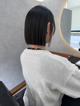 オズ 郡山桑野店(OZ) 桑野タッセルボブ切りっぱなしボブマッシュウルフショートカット