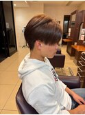 前下がりマッシュ/刈り上げマッシュ