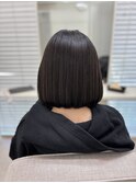 縮毛矯正でスッキリボブ