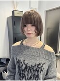 レイヤーボブ×グレージュ【おおき