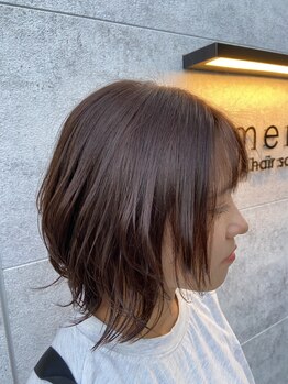 メリア(meria)の写真/ショートヘア/ボブ＆トリートメントがウリ♪短い髪でも髪質改善したいそんなあなたへ*うねり、広がりにも◎
