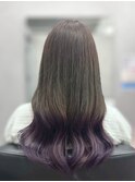 グラデーションカラー/ラベンダー/裾カラー/髪質改善