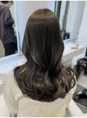 (韓国風/くびれヘア/縮毛矯正/前髪/韓国レイヤー/小顔)