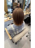 ぱつっとボブ
