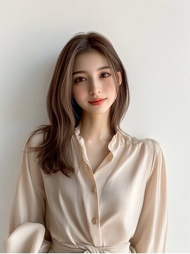 e.m.a プレミアムビューティーサロン 栄駅店(e.m.a PREMIUM BEAUTY SALON) レイヤーカットイメチェン/外ハネボブ/美髪/ワイドバング/髪型