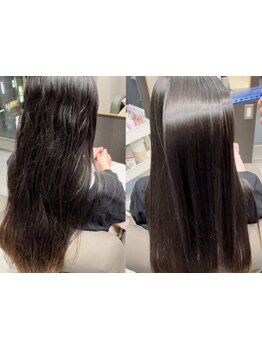 新たにクロスパーマをスタート★髪質改善しながら、自然に潤う◎見た目も手触りも柔らかい艶髪に！
