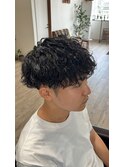 波巻きパーマ