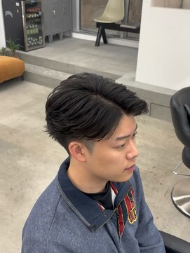 テンション(tension) メンズカットフェザーパーマニュアンスパーマ札幌バスセンター