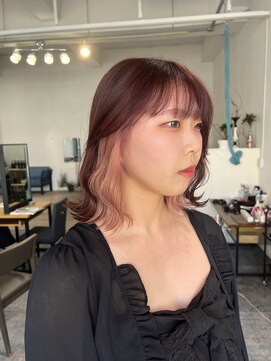 ドミ(DOMI) インナーカラー 薄ピンク