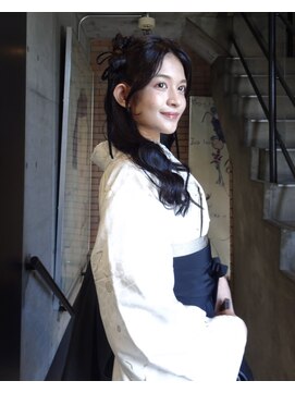 フーガヘアー 元住吉店(FUGA hair) 大人っぽリボンハーフツイン