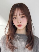 【ブリーチなしダブルカラー】ダメージを抑えた透明感カラー