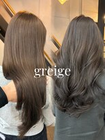 アメリ(AMELIE)&nbsp;ブリーチ無しダブルカラー　透け感アップグレージュ