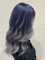 アース コアフュールボーテ 諏訪店(EARTH coiffure beaute)&nbsp;ラベンダーグレージュグラデーションダブルカラー