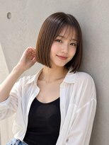 テーラヘアー 我孫子店(TELA HAIR)&nbsp;艶ブラウン×切りっぱなしボブ