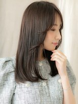 カバーヘア ブリス 志木南口駅前店(COVER HAIR bliss)&nbsp;ダークグレージュハッシュカット美髪レイヤーロング20代30代W