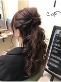 【ヘアアレンジ】☆ゆるめハーフアップ ☆relie 【下関】