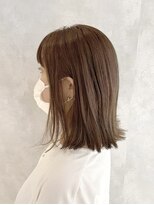 アイディール(:ideal)&nbsp;20代30代40代☆縮毛矯正×グレージュで切りっぱなしミディ