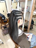 ロカット サロン(Roquat Salon)&nbsp;ストレートコーンロウ【ヘアセット/立川/浴衣/立川/国分寺】