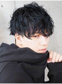 ニュアンスパーマ刈り上げツーブロックマッシュスパイラルパーマ