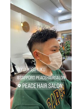 ピースヘアサロン(PEACE hair salon) ベリーショートのツイストスパイラルパーマ