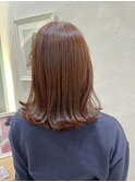 イメチェンにもおすすめ◎ピンクオレンジブラウン【中居】