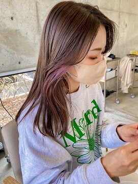 ユイマァル 岡山店(YUIMARL) 【韓国】イヤリングカラー×ラベンダー