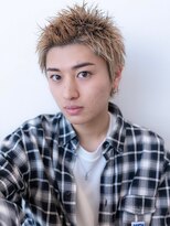 メゾンバイハバナ(maison by HAVANA)&nbsp;束感ショートツーブロックマッシュハイライトスパイキーショート