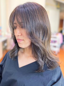 アークスヘアー 20代30代40代大人可愛いヨシンモリブラウンベージュ透明感