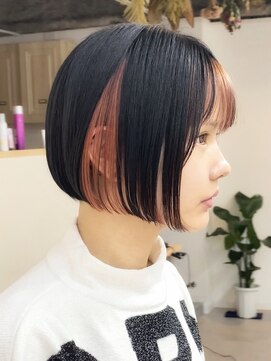 トト 船橋店(toto.) 黒髪/グレーベージュ/レイヤーロング/前髪パーマ[西船橋/津田沼]