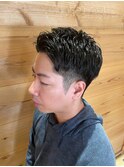 ツーブロックサイドフィットパーマ