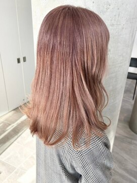 セル(CELL) ピンクベージュ　透明感カラー　ペールピンク　ハイトーン