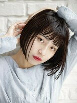 エムスラッシュ たまプラーザ(M.SLASH)&nbsp;■ウェットヘアダークアッシュミニボブM.SLASHたまプラーザ7-6★