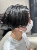 メンズ縮毛矯正×センターパート