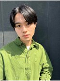 メンズ韓国ヘアー　センターパート/10代20代30代