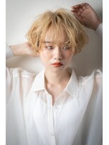 カバーヘア イヴ 戸頭店(COVER HAIR EVE) 透明感ハイトーンカラーひし形小顔マッシュパーマv戸頭10代20代