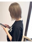 【YOKE】ミルクティーベージュヘーゼルベージュ縮毛矯正髪質改善