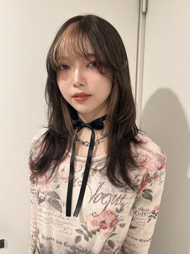 ペレ 梅田(PELE) 前髪/アンブレラカラー/こなれミディ/イメチェン/ウェーブパーマ