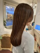 アミュレ(Amule)&nbsp;メルティ―カラー顔周り小顔似合わせカットナチュラルストレート