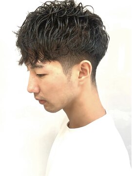 銀座マツナガ 浅草店 スパイラルパーマ メンズパーマ ツーブロ ナチュラル