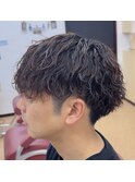 マッシュ波巻きツイストスパイラルパーマ