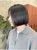 イメチェン/ホワイトブロンド/外ハネボブ/美髪/栄/矢場町r106