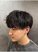 メンズパーマツイストスパイラルシャドウパーマ