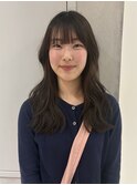 【YOKE】アッシュブラウンミディアムレイヤー顔周りトレンドヘア