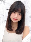 くびれヘア/髪質改善/縮毛矯正/レイヤーカット/韓国/顔周り/銀座
