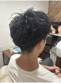 #サーフカール#スパイキーショート#ブルーブラック#船橋