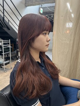 ヌープヘアーアイス(NUUP.hair ici) 20代30代◎ブリーチなし暖色ベージュ×艶髪